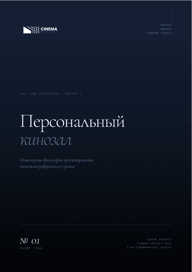 Обложка PDF-гайда заказчика персонального кинозала